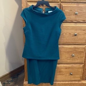 Emerald green Top and skirt size small